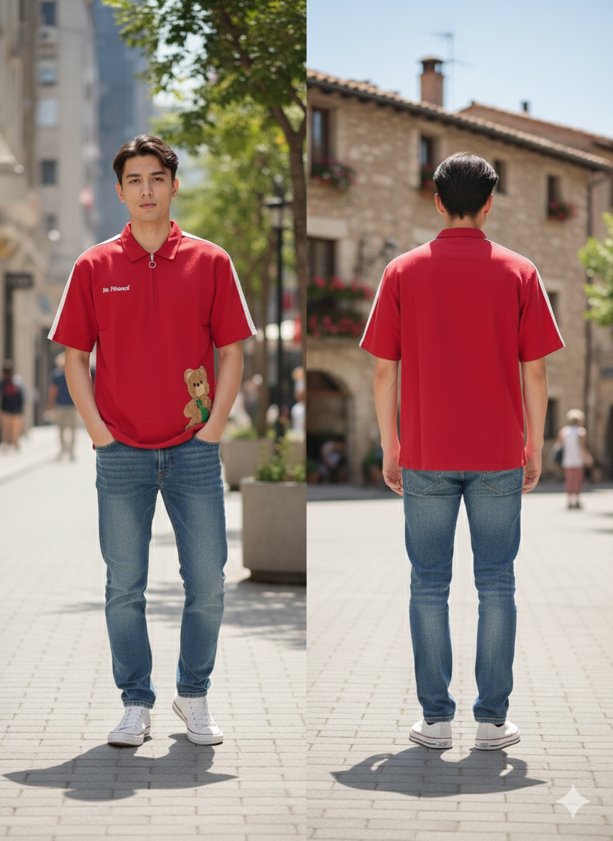 The "Urban Bear" Polo T-Shirt - Image 8