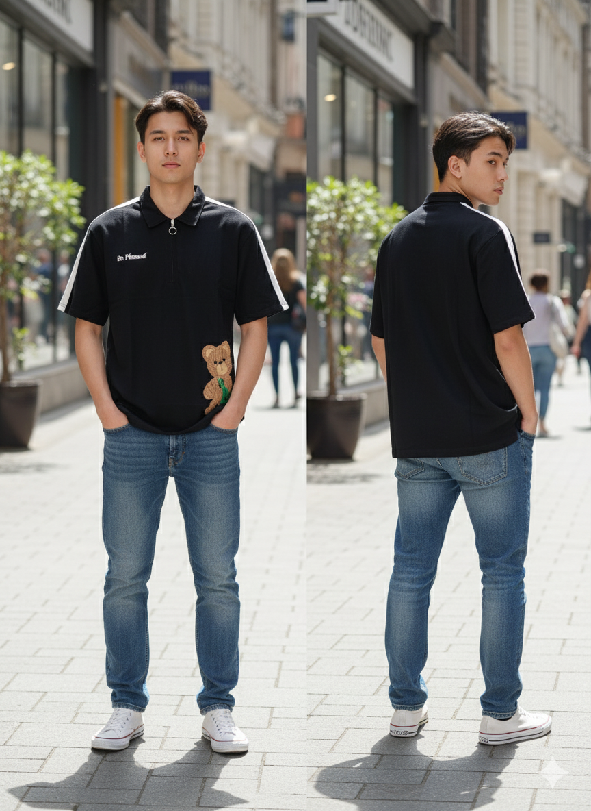 The "Urban Bear" Polo T-Shirt - Image 2