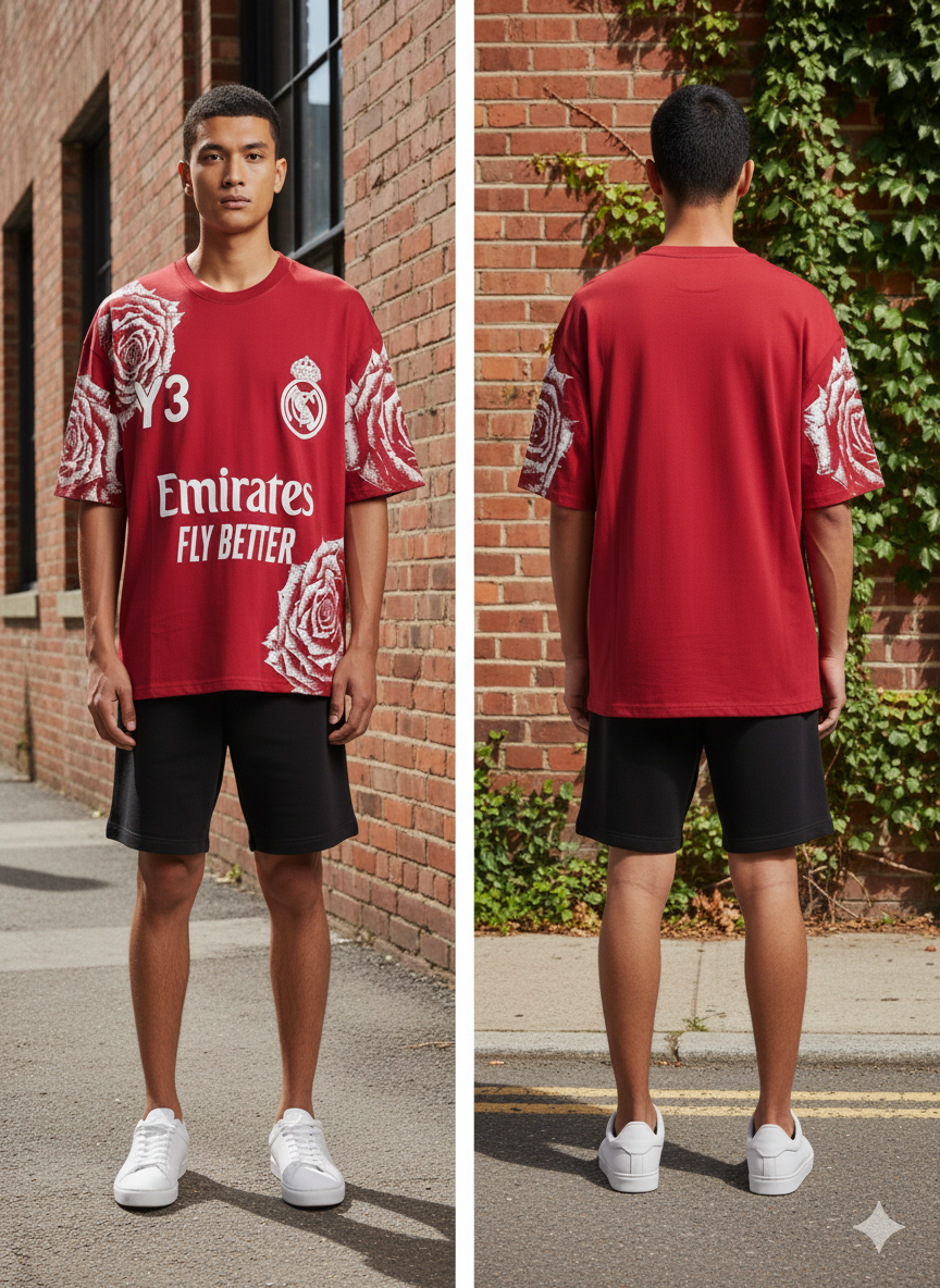 Floral Real EMIRATES Oversized T-Shirt - Image 9