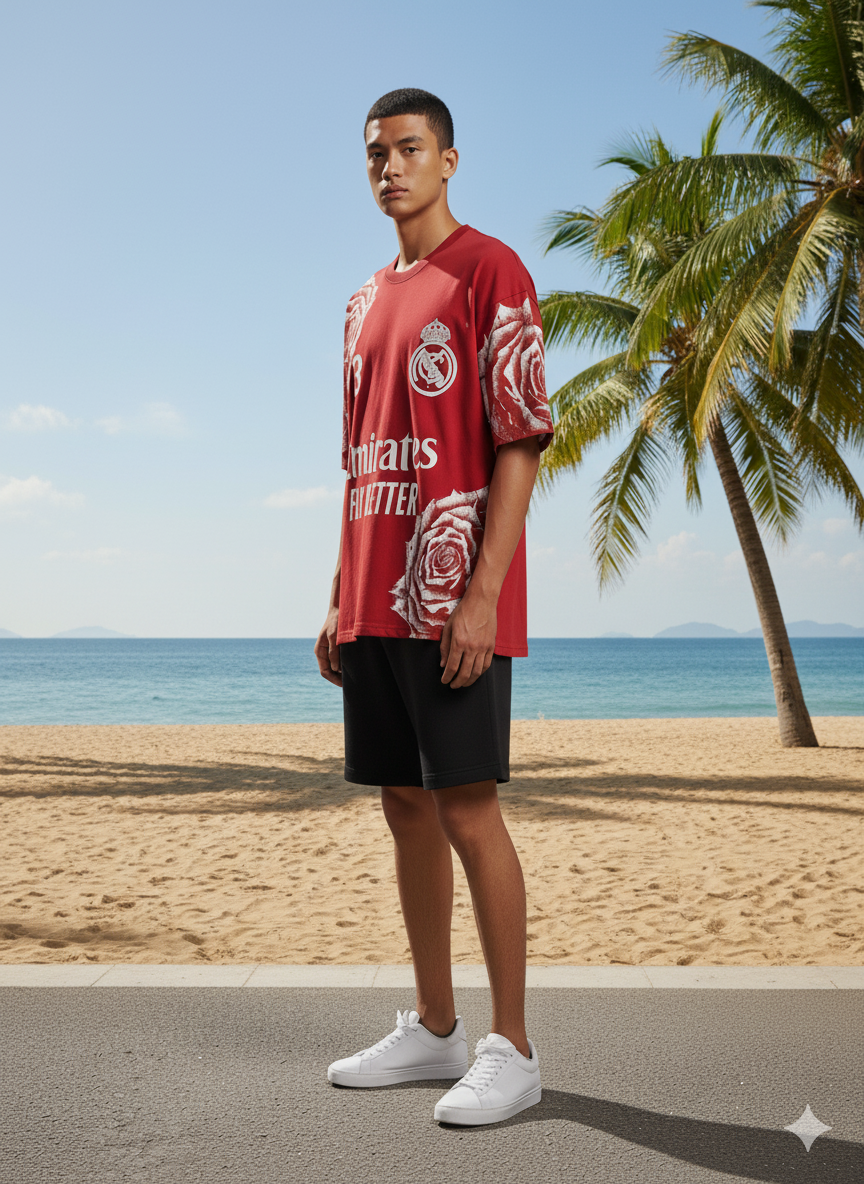 Floral Real EMIRATES Oversized T-Shirt - Image 10